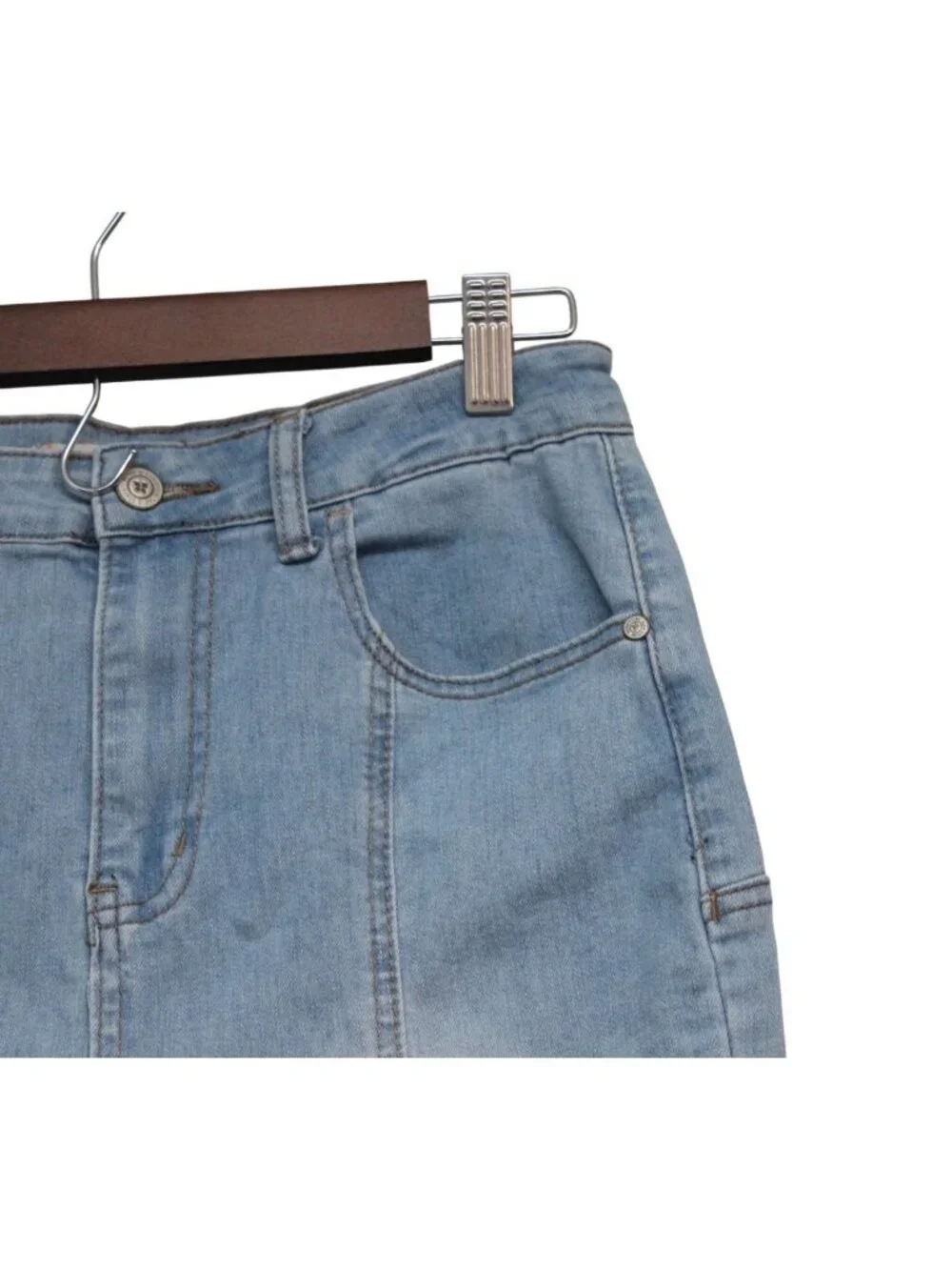 NWT Altar'd State Jeans Size 26 High Rise Flare Stretch Denim Star Festival Boho - Picture 7 of 13